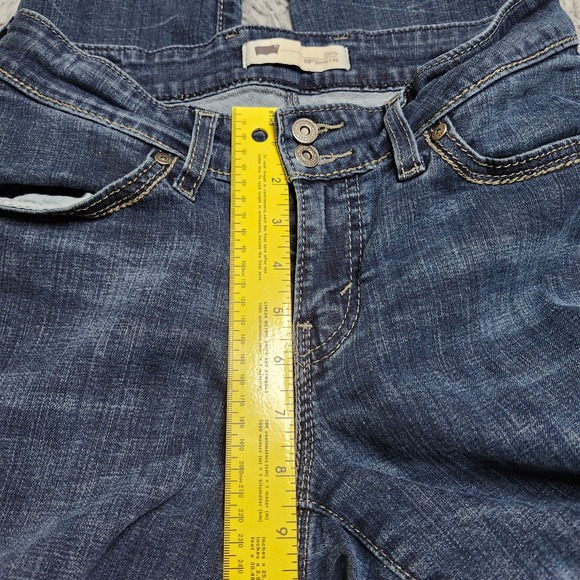Levis 529 Jeans Womens Size 28x30 Curvy Skinny Leg Blue Denim Mid‎ Rise W28 L30 - Picture 8 of 15